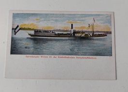 AK Ansichtskarte Salondampfer Willem II Niederland Schiff