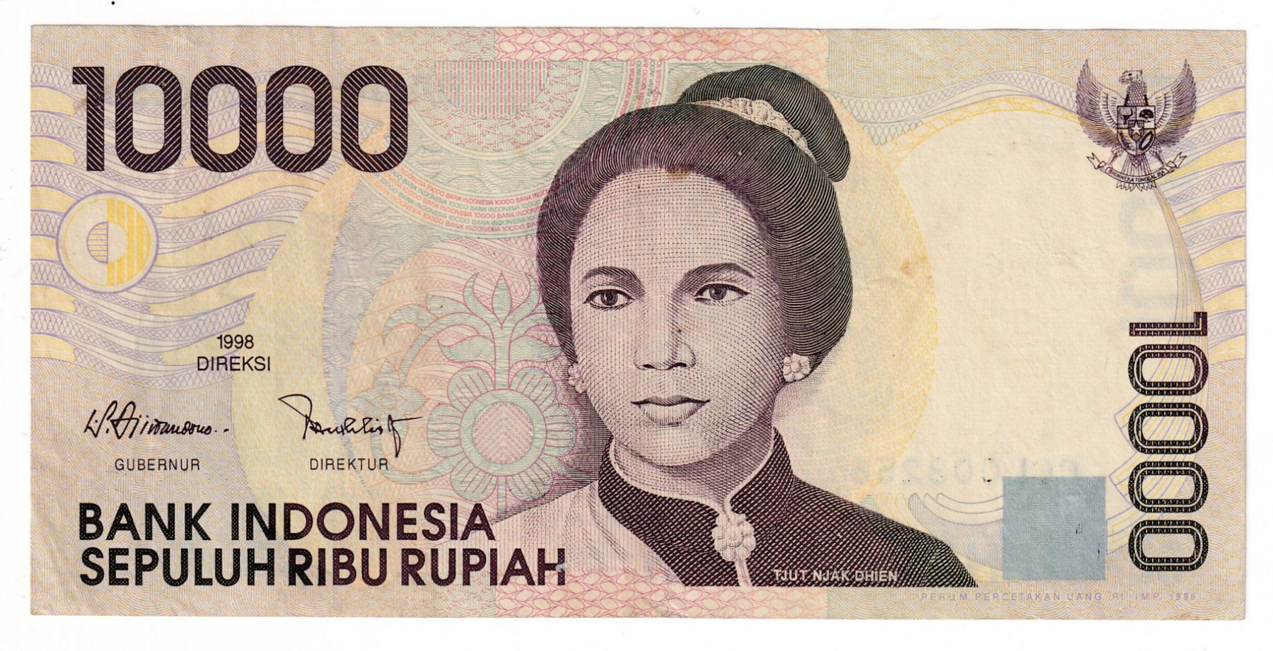 Banconote: Indonesien 10000 rupiah 1998vorz+ – Usato da Neuchâtel venduto da karlpierrino