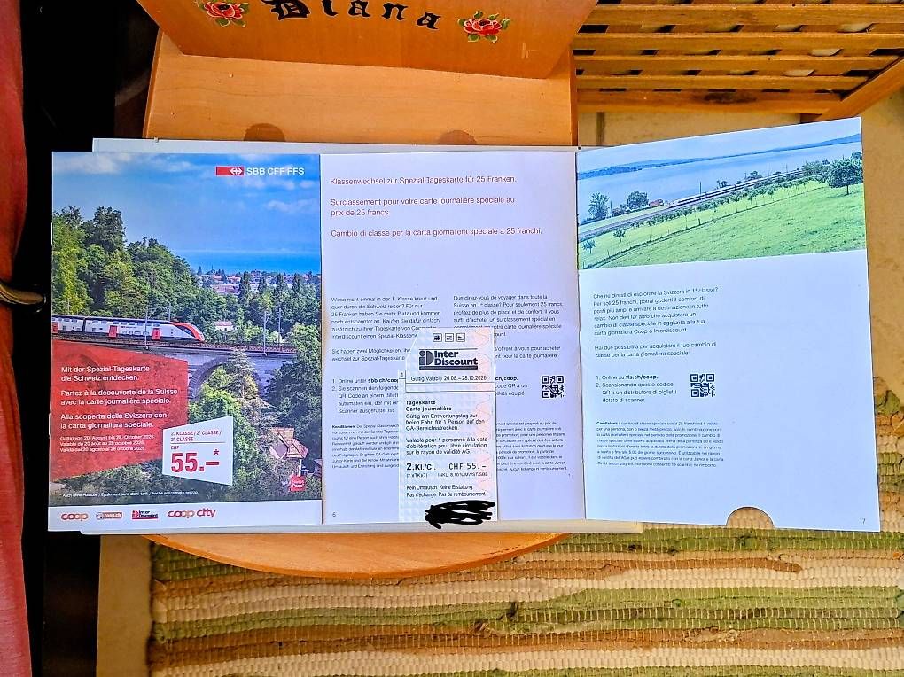 Biglietti: 2 Spezialtageskarten – Nuovo e nell'imballaggio originale da Zollikofen venduto da Diananna 1