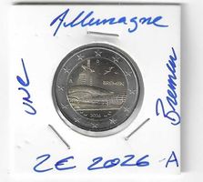 2 euro Allemagne 2026 Bremen lettre A