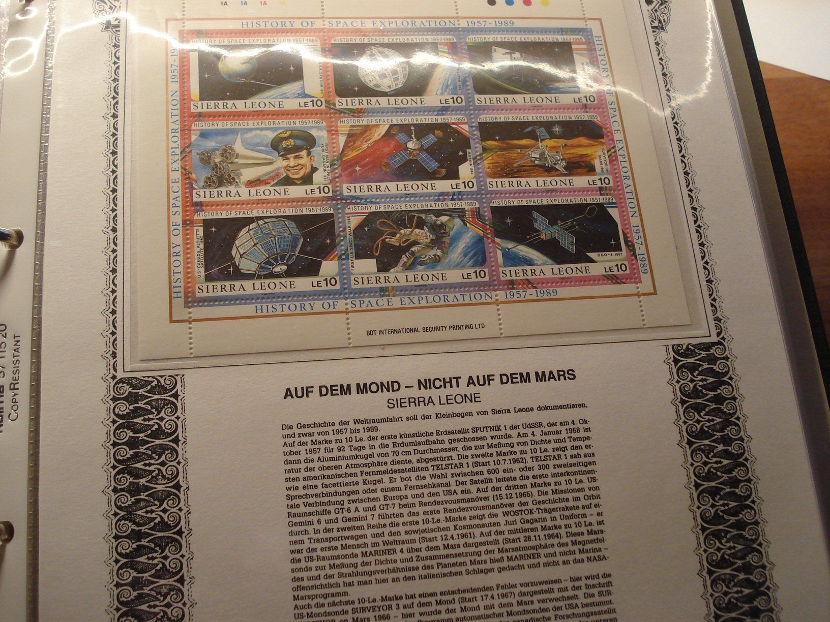 Tutti i francobolli: Sierra Leone 1989, Block Space Exploration ** – Usato da Niederwil AG venduto da morostahu 1