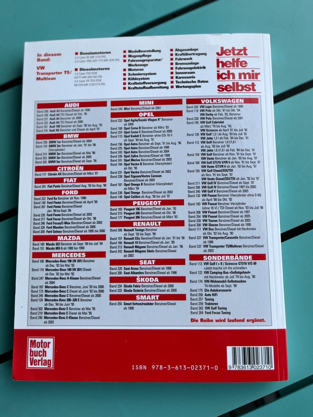 Libri: Motor Handbuch VW Transporter T5 / Multivan ab 2003 – Usato da Granges-Paccot venduto da Val07 3