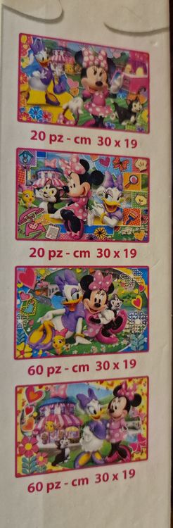4  Minnie Mouse Puzzles (2x20 /2x60 Teile) 3