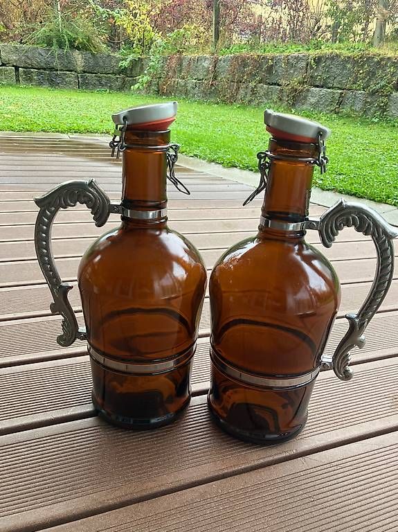 Bicchieri, Caraffe & Bottiglie: 2 Bierflaschen aus Glas, 3 Liter – Usato da Wetzikon ZH venduto da przemyslaw.rem