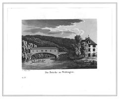 Wettingen  Aquatinta von Meyer