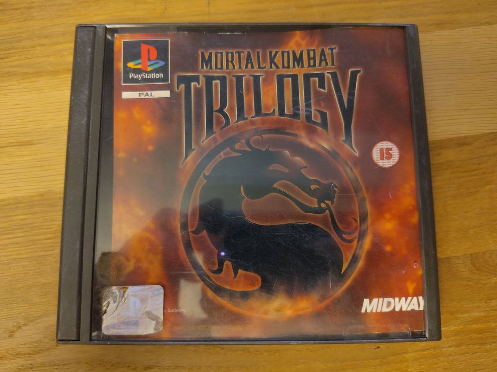 MORTAL KOMBAT TRILOGY Original Grand Boîte Version & Complet PS1 Jeu
