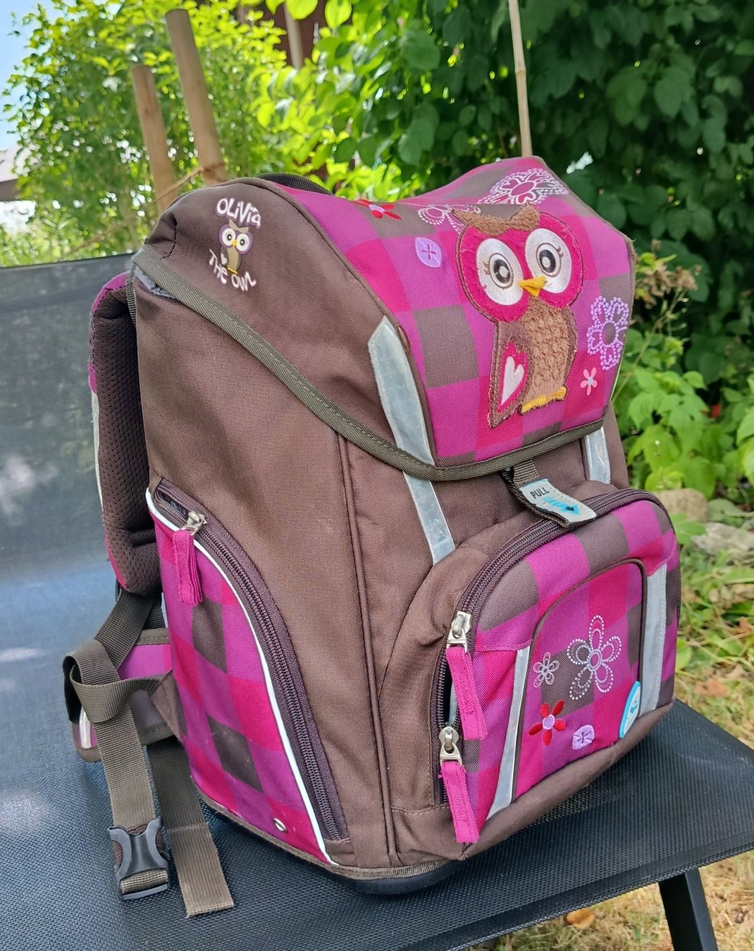 Borse & Zaini: Schneiders Rucksack + Mäppchen + Turnsack Olivia the Owl – Usato da Birrhard venduto da RafalG 1