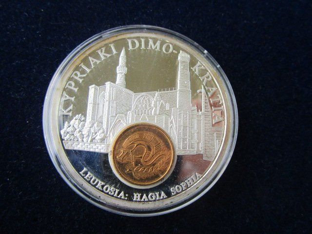 Medaglie: Geld Europa - Zypern - 50 mm PP versilb. – Nuovo e nell'imballaggio originale da Luzern venduto da Horoskop1