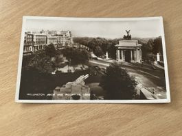Alte Ansichtskarte London, Wellington Arch, 1937, Rarität
