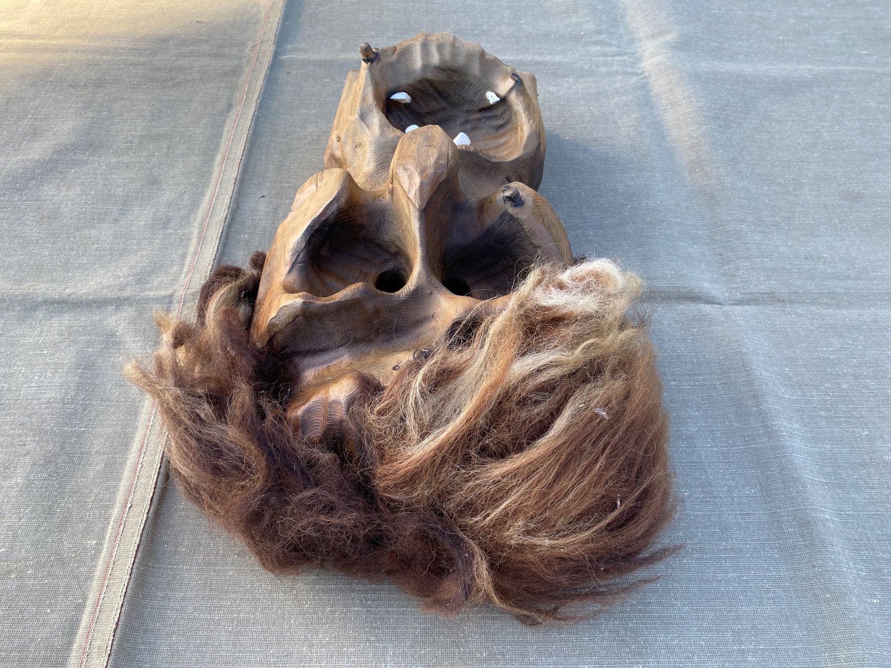 Altro in Antiquarato & Arte: sehr schöne alte grosse Walliser Holzmaske – Usato da Feldbach venduto da Olive1 7