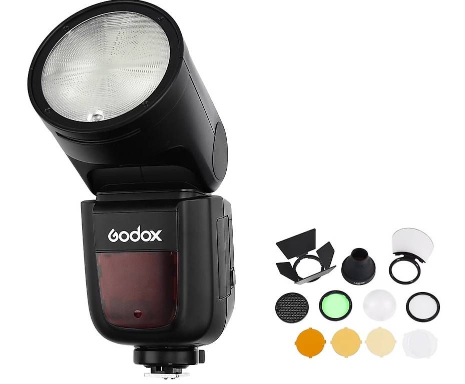 Godox Flash: Godox Speedlite V1 Sony Accessories Kit, Aufsteckblitz – Usato da Winterthur venduto da sino155