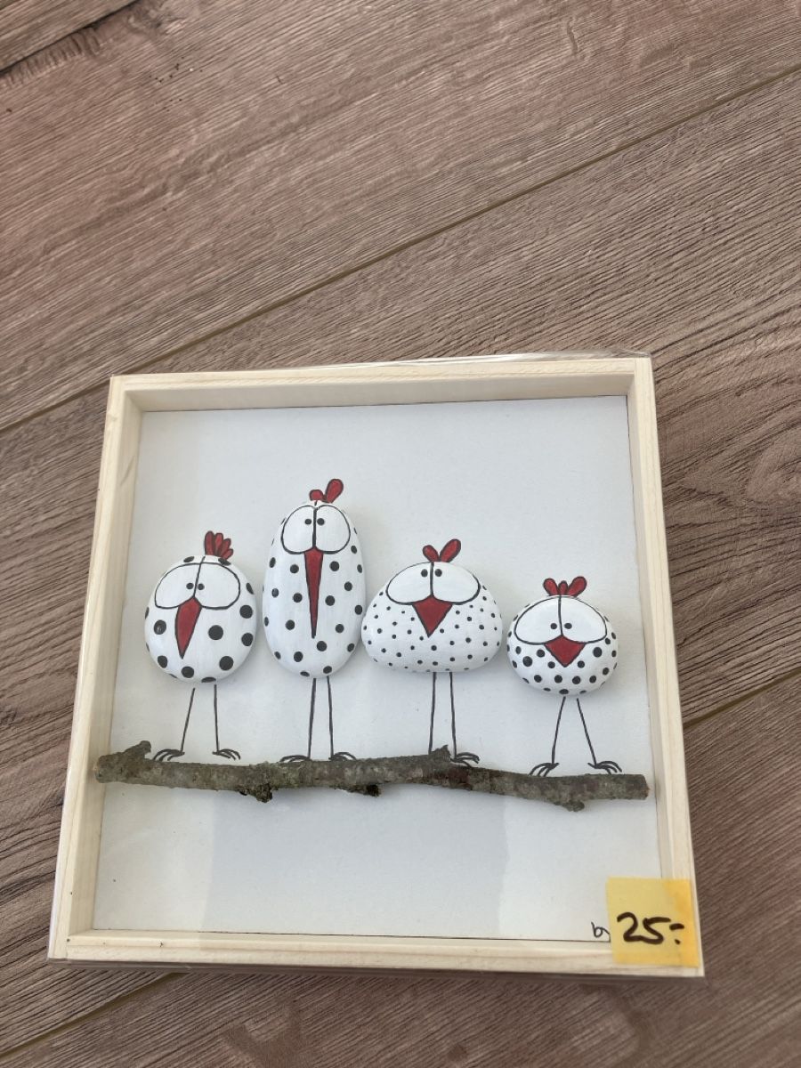Foto & Immagini: Hühner Vögel Steinbild Unikat! – Nuovo e nell'imballaggio originale da Reitnau venduto da Juda65