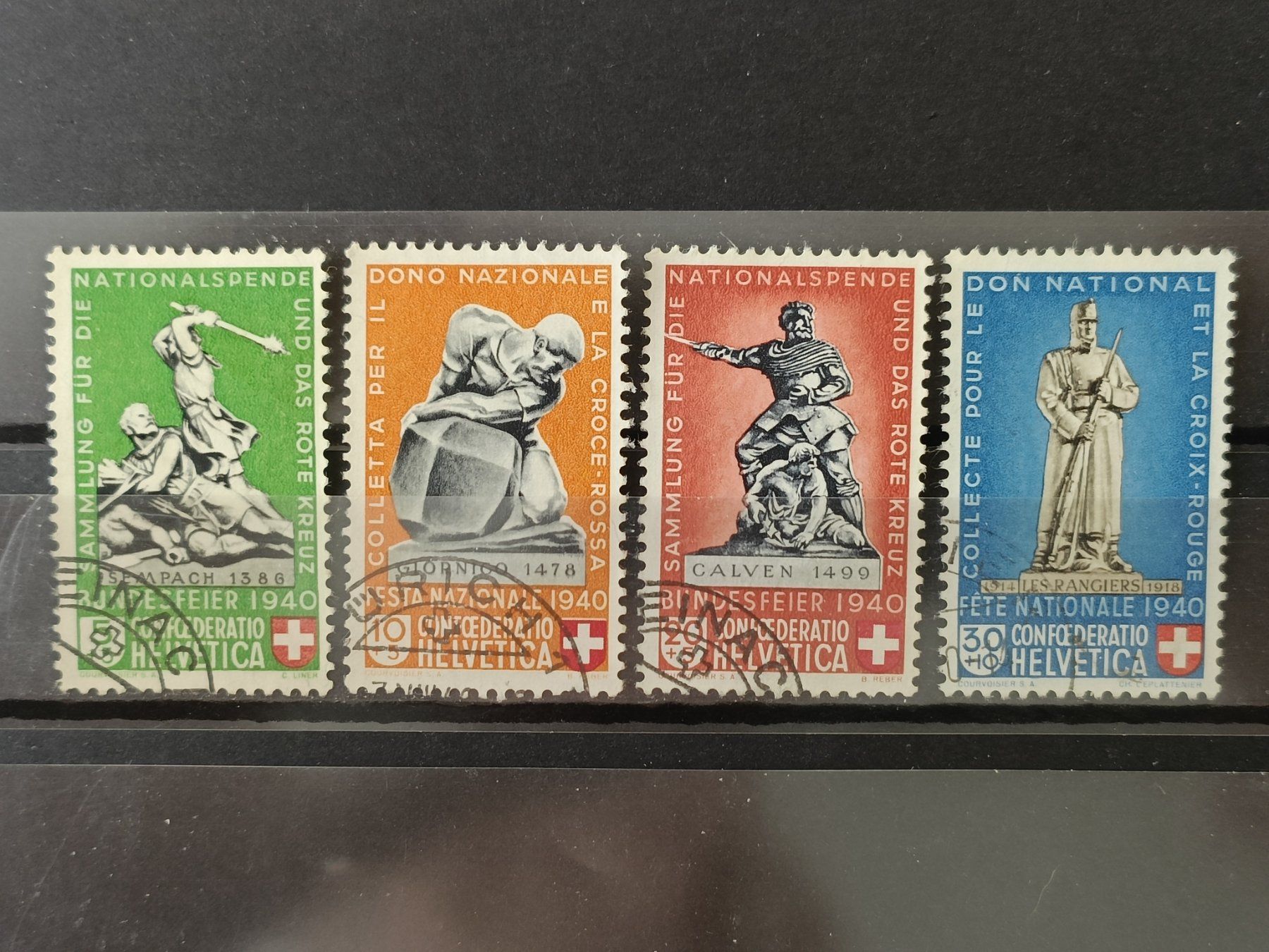 Alle Briefmarken: 1940 PP Denkmäler -> Handstempel – Gebraucht aus Dübendorf von goeggi79