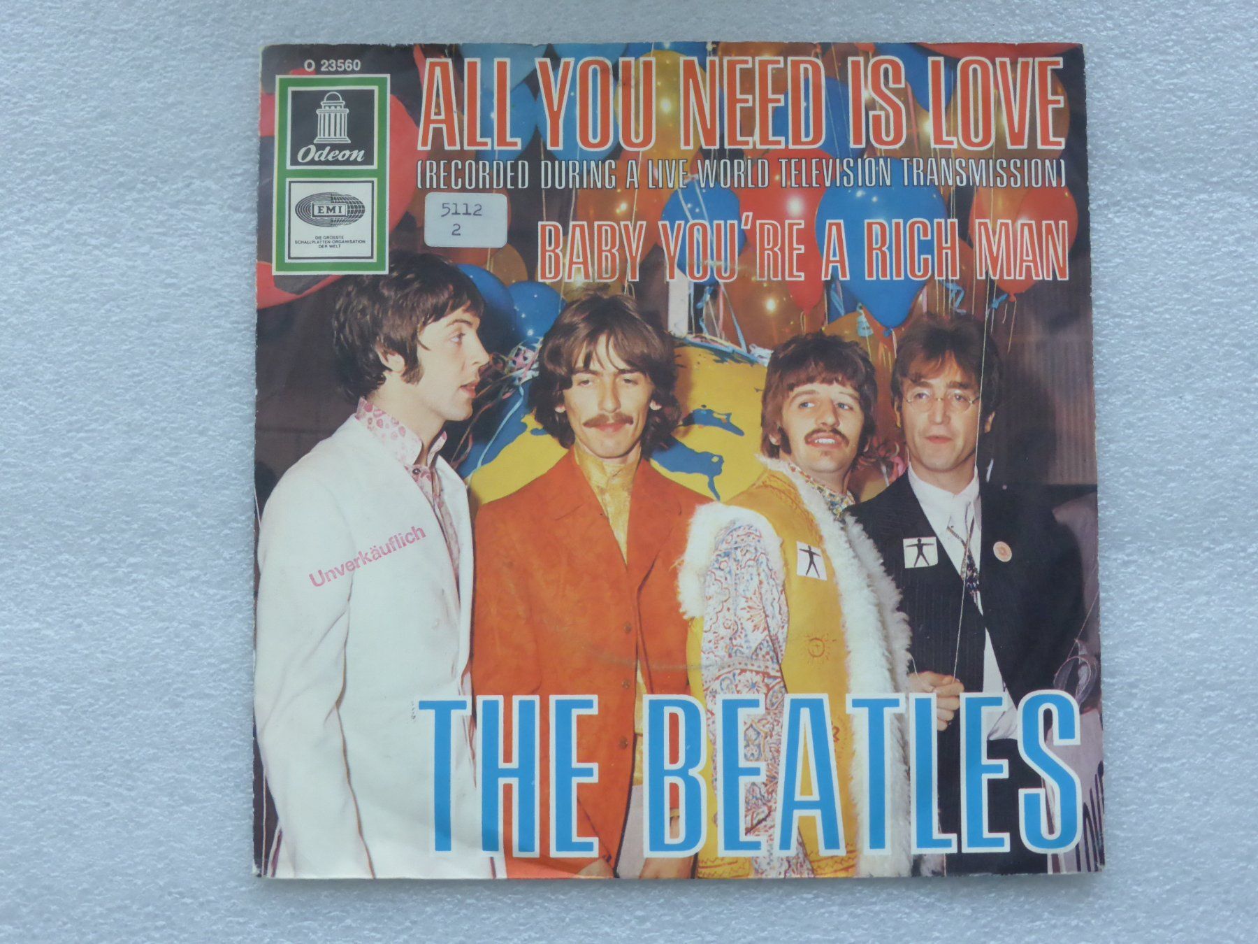 Dischi in vinile: Vinyl Single   THE BEATLES – Usato da Küssnacht am Rigi venduto da Mondkinder