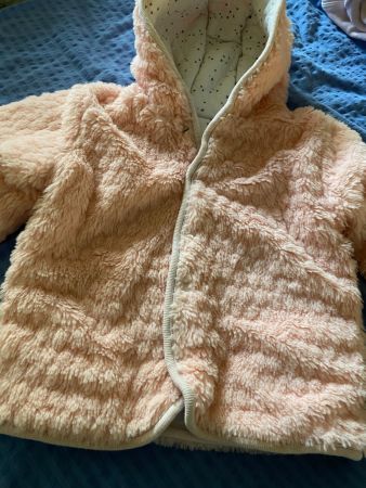 wattierte WINTERJACKE  Grösse 74  beidseitig tragbar