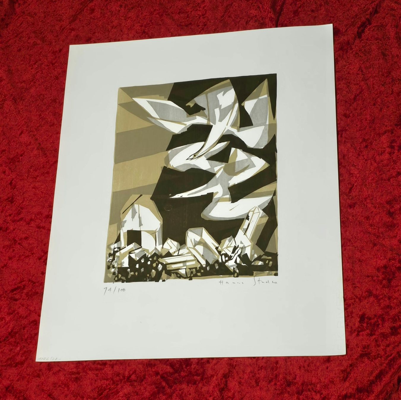Grafica & Litografie: Hans Studer. Farblithografie. Handsigniert&nummeriert 94/100 – Usato da Reinach BL venduto da Pendling 1