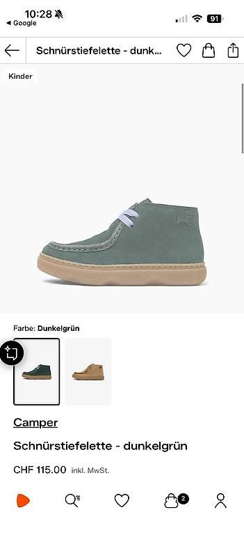 Scarpe per ragazzi: Camper Schuhe Gr. 27 Wildleder – Usato da Bern venduto da sshueli 3