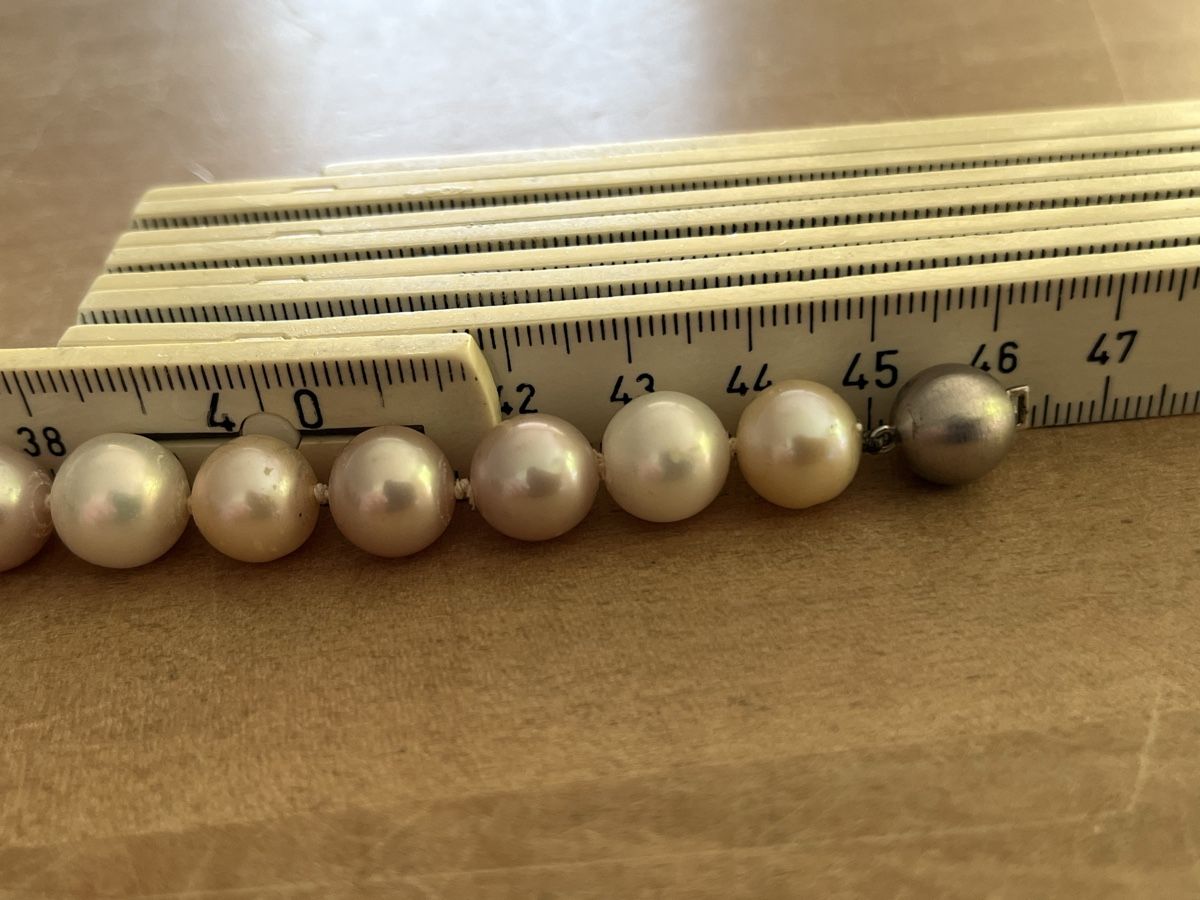 Perle (finte): Perlenkette farbig, Glanz,  46cm – Usato da Schaffhausen venduto da almaro2010 8