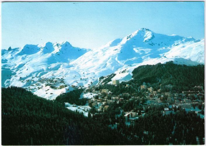 Cartoline postali: Arosa mit Inner-Arosa – Usato da Binningen venduto da Mountainrider
