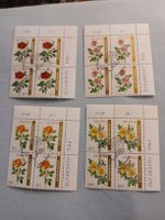 Lot de 4 timbres Pro Juventute Suisse - Fleurs rares!