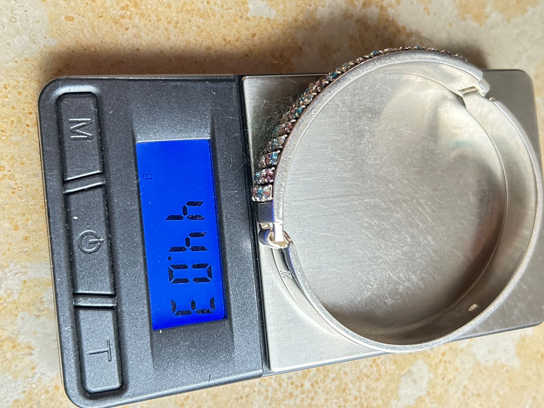 Esprit Armbänder & -reifen: Esprit Armreif Strass-Steine BLUE/ROSE/WHITE – Gebraucht aus Laufen von belleskulptur 8