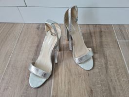 Damenschuhe Pumps silber Grösse 40