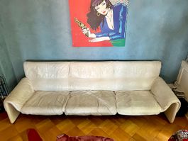 Designklassiker De Sede DS 2011 3-Sitzer weiss 266 cm