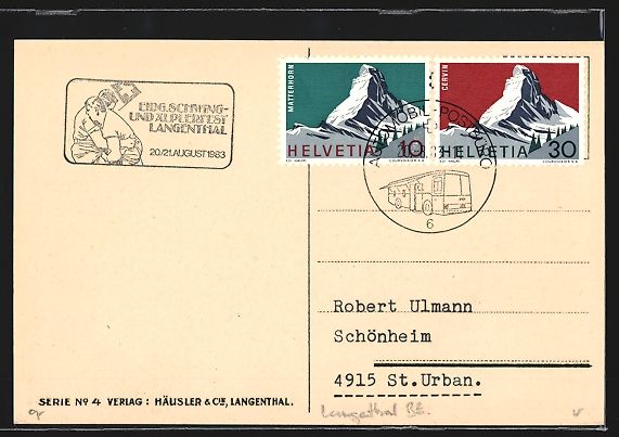 Cartoline postali: AK Langenthal, Partie an der Marktgasse – Usato da Berlin venduto da bartko-reher 1