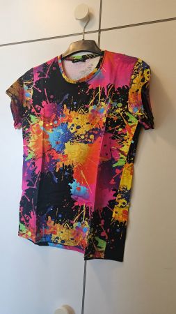 T-shirt uomo tg.L misto cotone "paint"