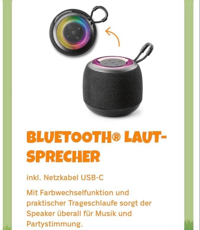 Casse acustiche: LAUTSPRECHER Bluetooth® SPEAKER. NEU. Mit Lichtfunktion – Nuovo e nell'imballaggio originale da Berikon venduto da Akronym55 8