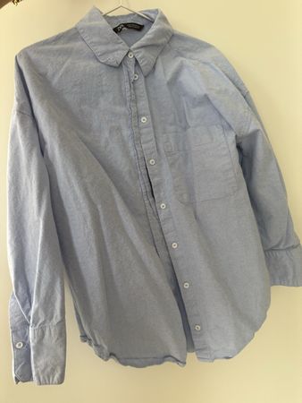 Zara shirt light blue long sleeves button up