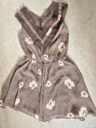 JUMPSUIT OVERALL WIE KLEID DRESS S 36 SPITZE TOP HOSE SHORTS