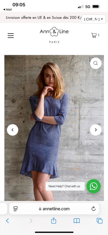 Ann&Line Silk dress (Neu und originalverpackt) in Rüschlikon für CHF 19 ...