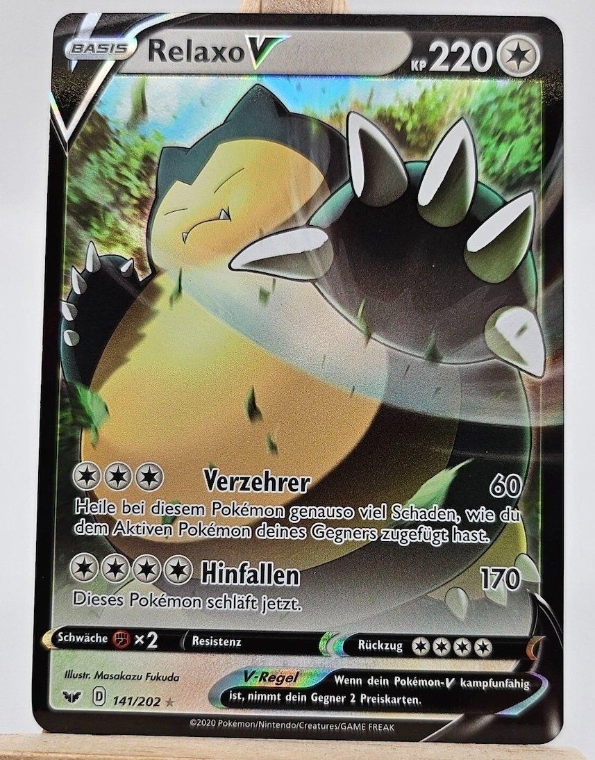 Karten: Relaxo V 141/202 FULLART Pokemon Sword – Neu (gemäss Beschreibung) aus Matzendorf von SwissMagicKarten