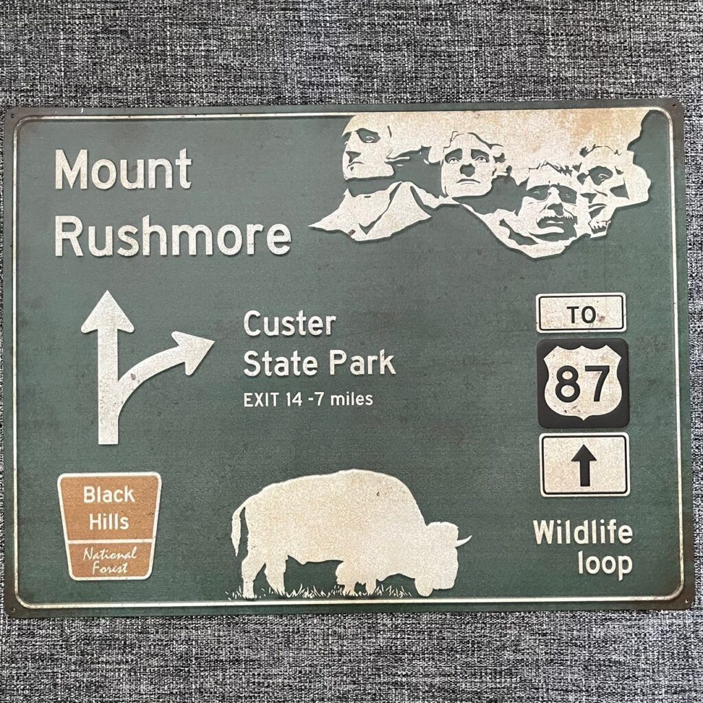 Insegne: Mount Rushmore USA Schild – Nuovo (secondo la descrizione) da Schwyz venduto da rs-trend
