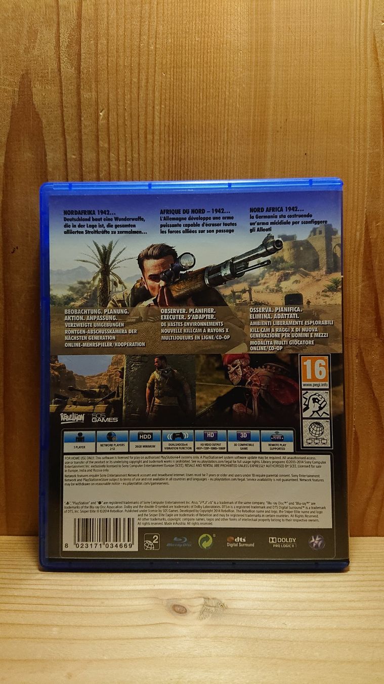 Sony Jeux: SNIPER ELITE 3 PS4 Game – D'occasion à Wilderswil par Exebub 1