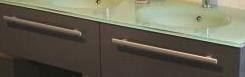 Lavabi & lavandini: 150cm GLASS Doppelwaschtisch  WEISS – Nuovo e nell'imballaggio originale da Dietikon venduto da Baedershop24 7