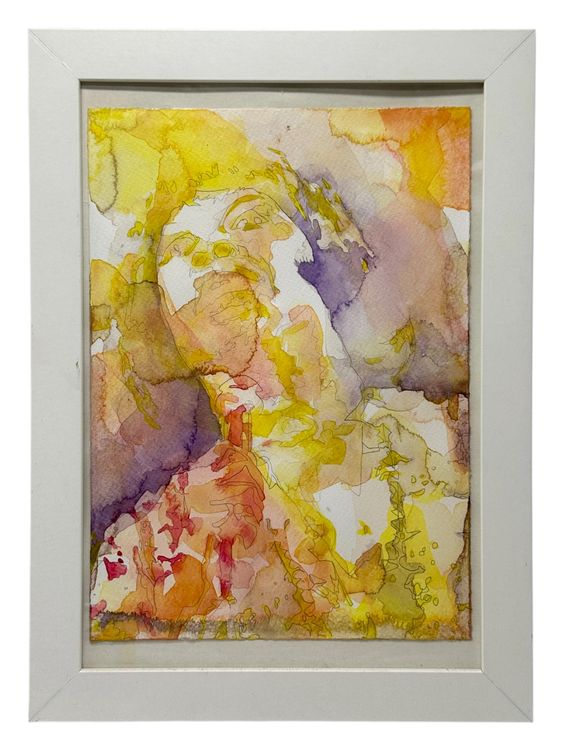 Dipinti: Yassine ZAIAT - Poetrair aquarelle sur papier contre collé – Usato da Morges venduto da Auct 8