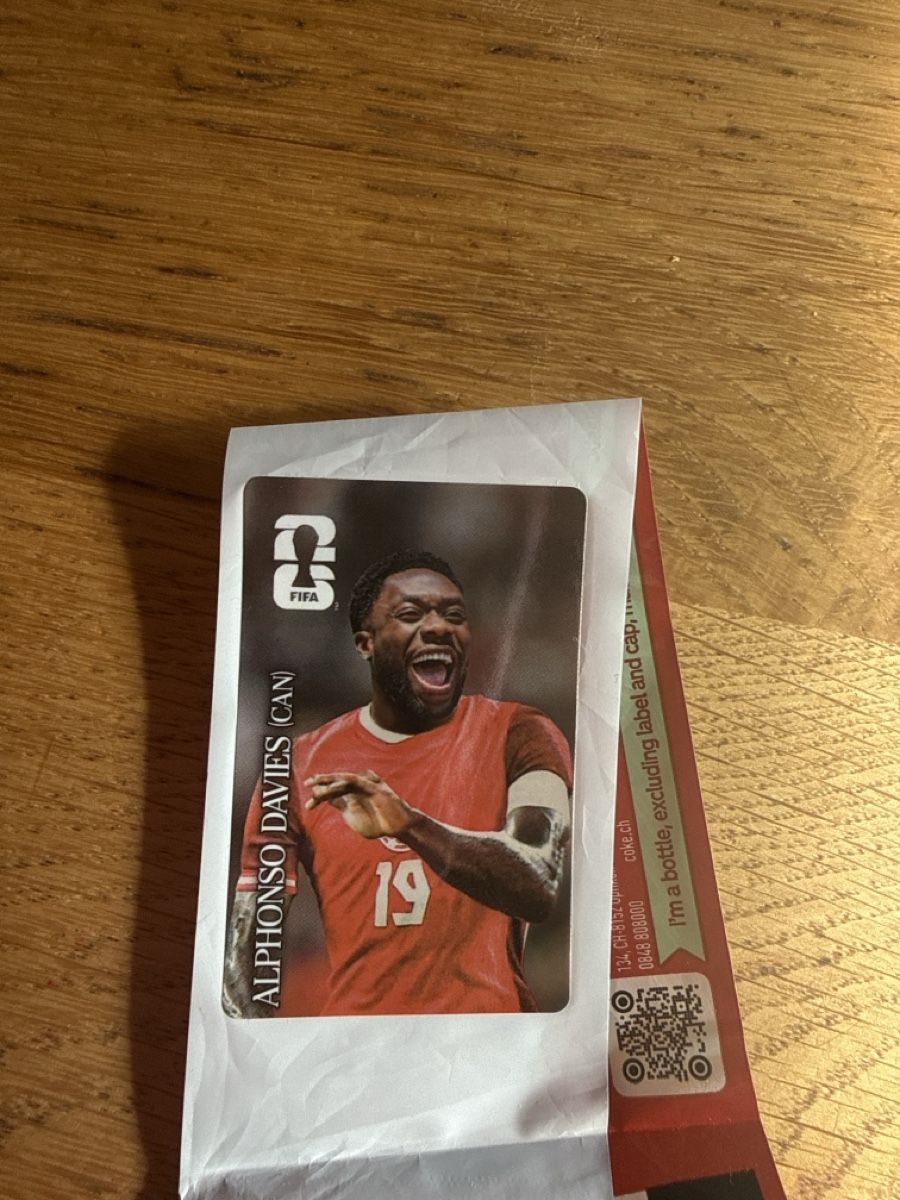 Panini Sammelbilder & Trading cards: Panini Coca Cola CC7 Alphonso Davies – Neu (gemäss Beschreibung) aus Masein von Buender45