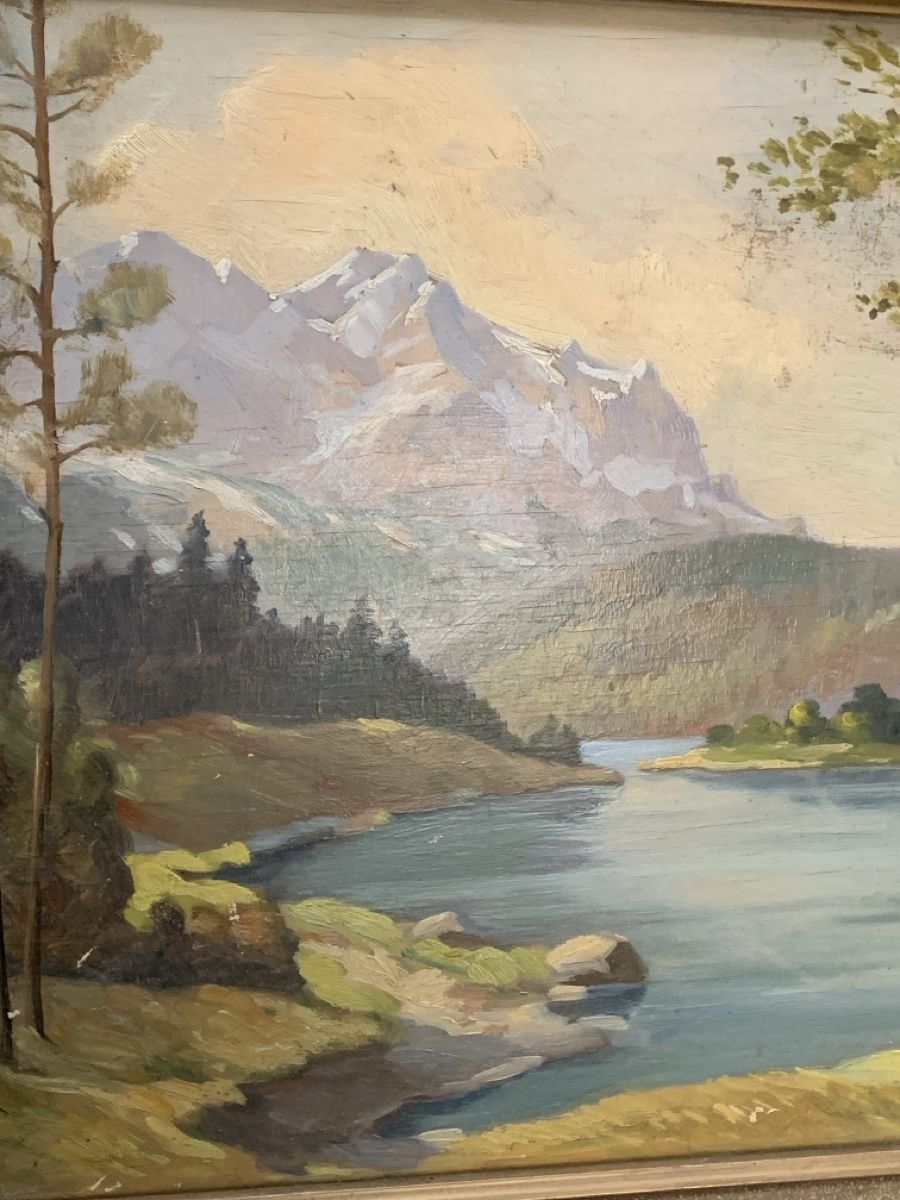 Dipinti: Bergsee unleserlich signiert – Usato da Wolfhalden venduto da SecondAntique 2