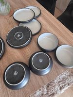 Design Geschirrset BJÖRN Steingut grau (12-teilig)wie neu
