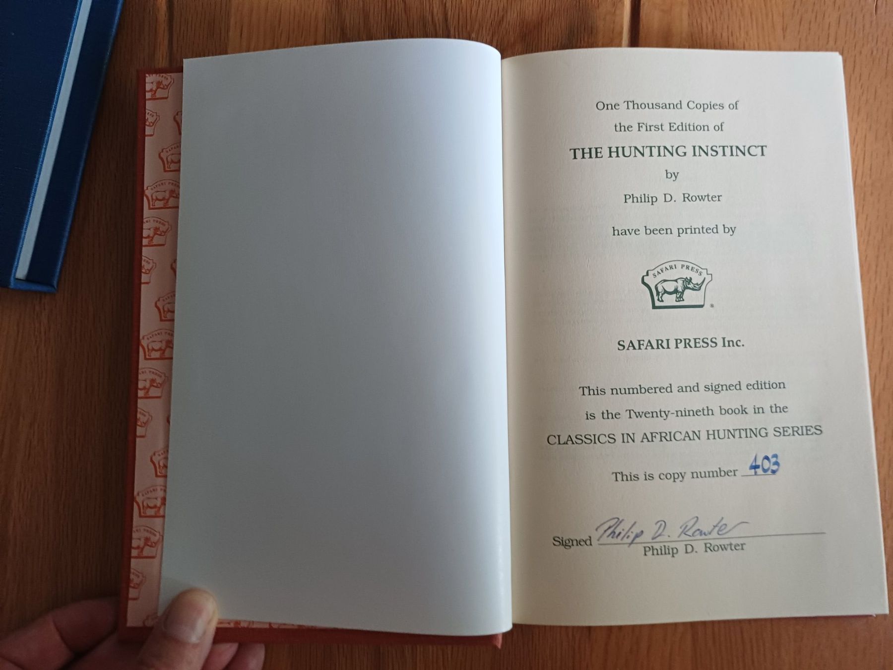 Libri: The Hunting Instinct – Nuovo (secondo la descrizione) da Frick venduto da wbc 3