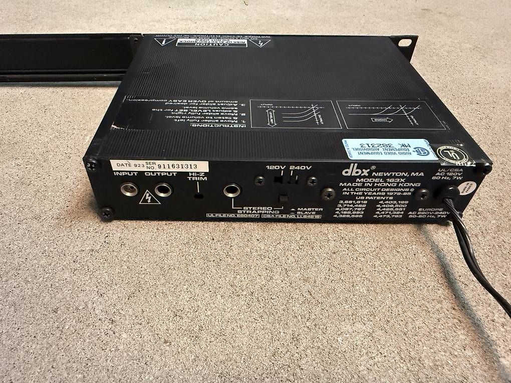 Kompressoren: Vintage DBX Kompressor/Limiter DBX 163X – Gebraucht aus Hägendorf von AdlerTom 1