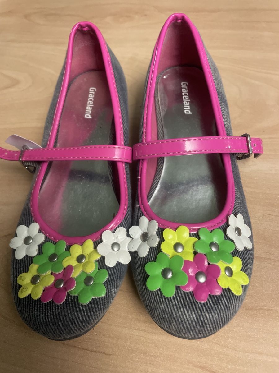 Graceland Scarpe per ragazze: Graceland Ballerina Stoff, Blumen, Gr. 35 – Usato da Obergerlafingen venduto da cabo4 1