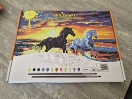 Peinture par numéros ENJOY ART Chevaux - NEUF