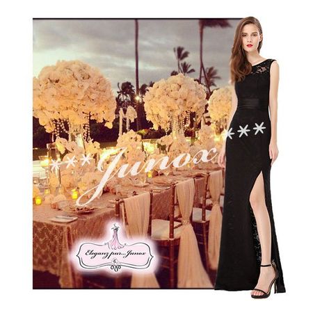 Abendkleid schwarz lang Gr. 38/40