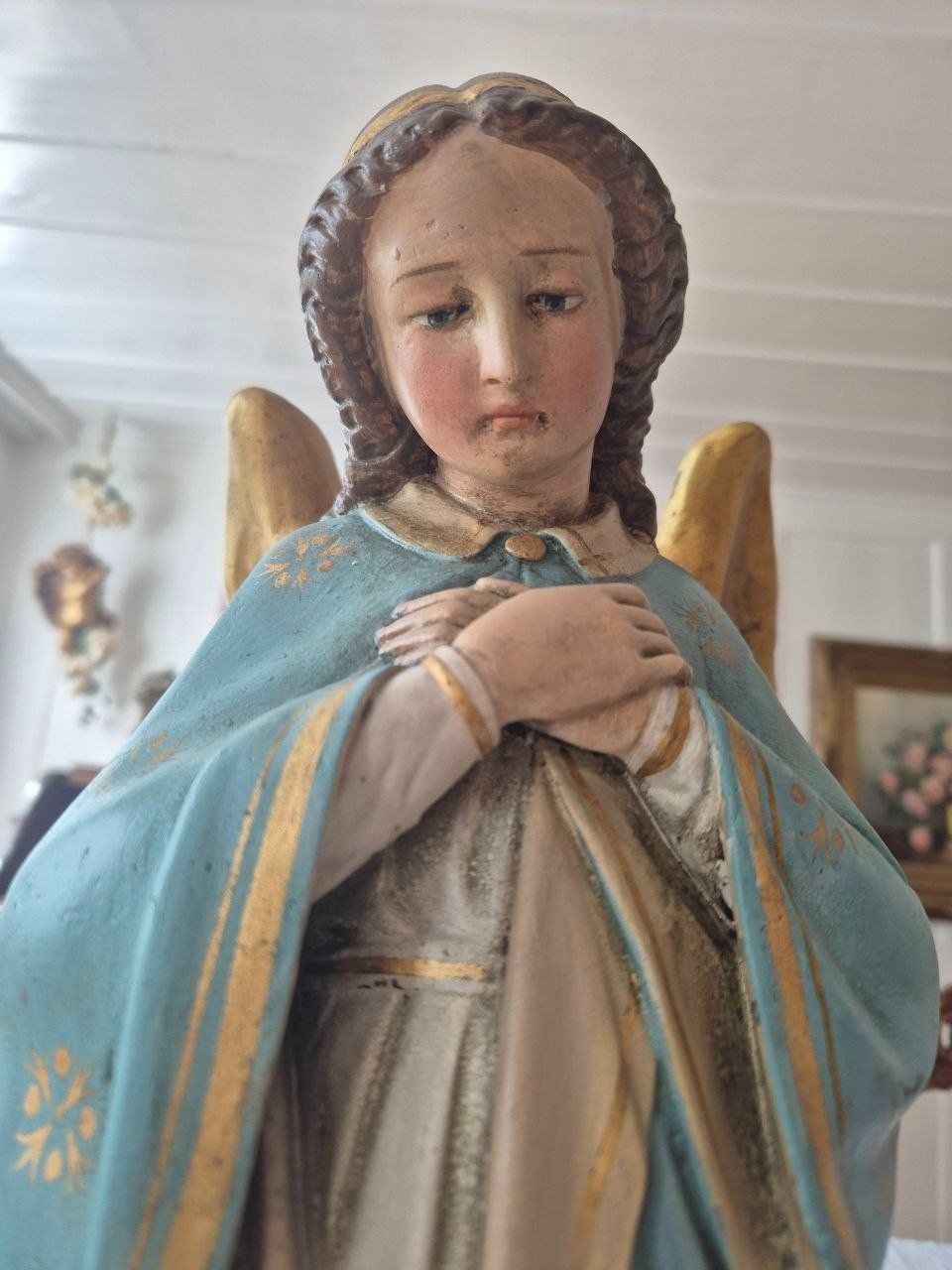 Statuette: Gipsengel ca. 1930 – Usato da Speicher venduto da Ramtha1 3