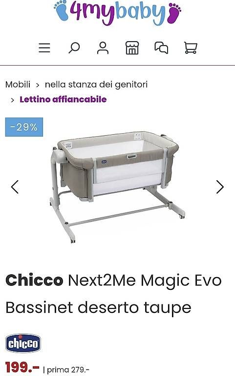 Culle: Next to me Chicco Magic Evo – Usato da Lumino venduto da sib_mr7w 1