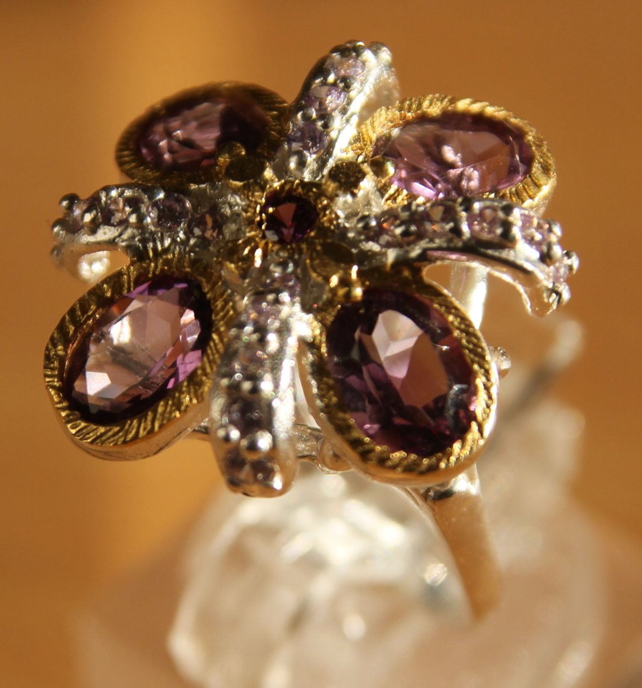 Anelli: NEU: Amethyst Ring Schmuck Ringgrösse 55 – Nuovo (secondo la descrizione) da Matten b. Interl venduto da SCHMUCKGALERIE 4