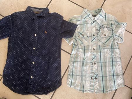 2 neu/neuw. H&M Sommer Hemden Gr. 134kurz